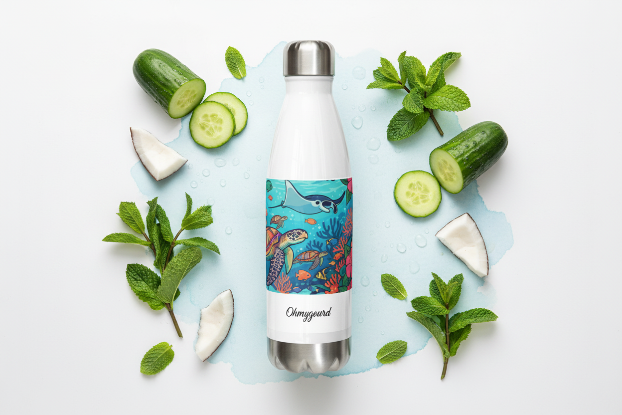 Infusion menthe, concombre & eau de coco 🥥