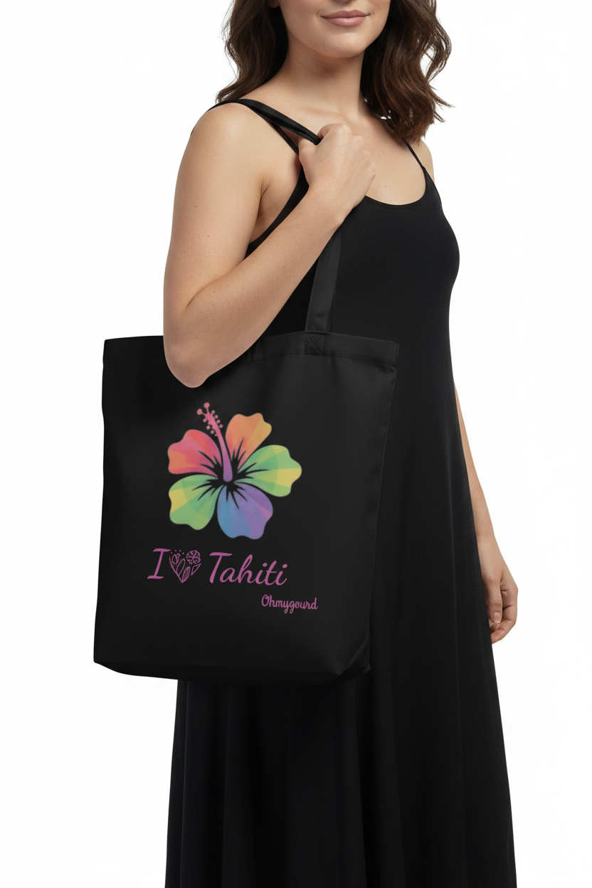 Hibiscus Tote — Tote Bag Écolo Coton Bio