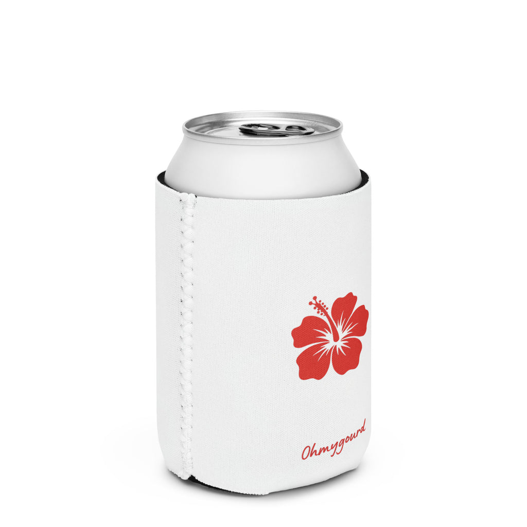 Can Cooler Néoprène – Design rouge | Ohmygourd
